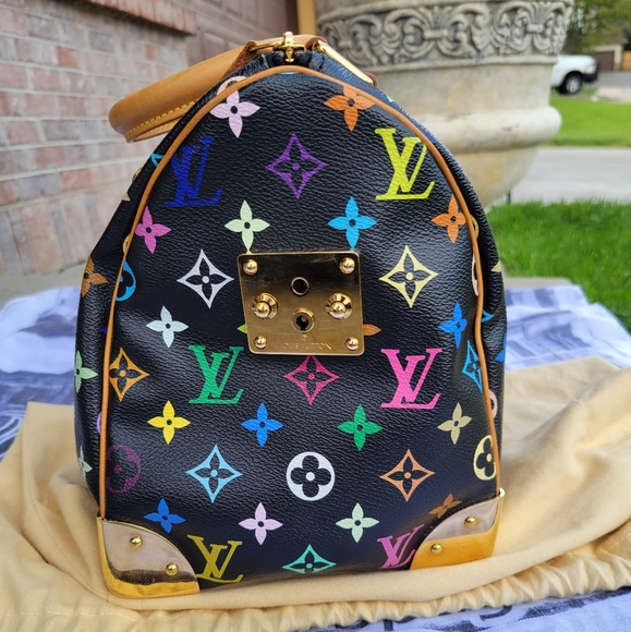 Louis Vuitton Noir Multicolor Speedy 30 - Picture 7 of 17
